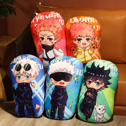 Kawaii Jujutsu Kaisen Plush Pillows Gojo Satoru Dakimakura Cute Anime Cushion Yuji Itadori Throw Pillow Geto Suguru Stuffed Doll