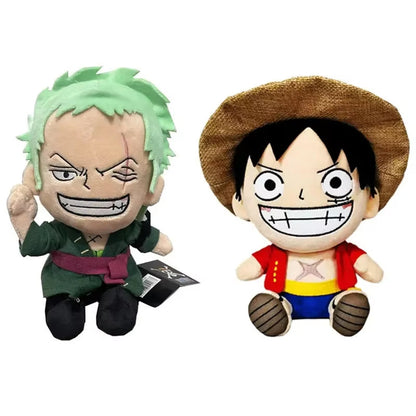 2024 Hot 25Cm One Piece Anime Figure Zoro Luffy Chopper Plush Toys Cute Cartoon Plushie Stuffed Dolls Pendant Kids Xmas Gifts