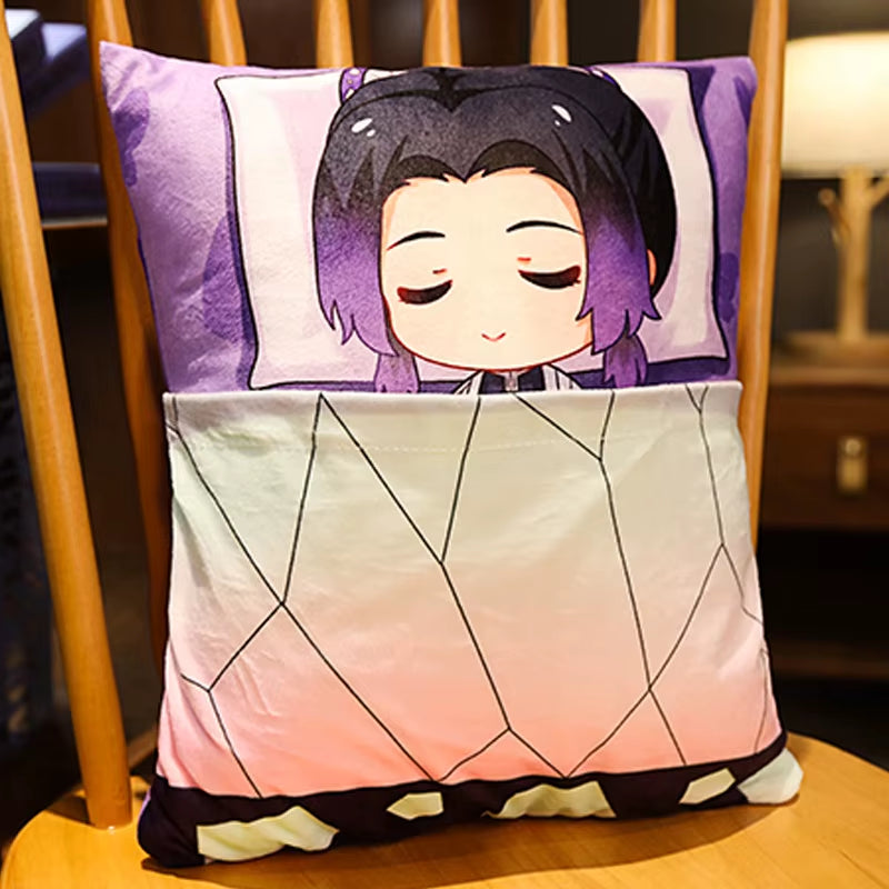 Demon Slayer Anime Plush Stuffed Pillow Cute Devil'S Blade Manga Doll Cushion Kimetsu No Yaiba Tanjirou Nezuko Plush Pillow