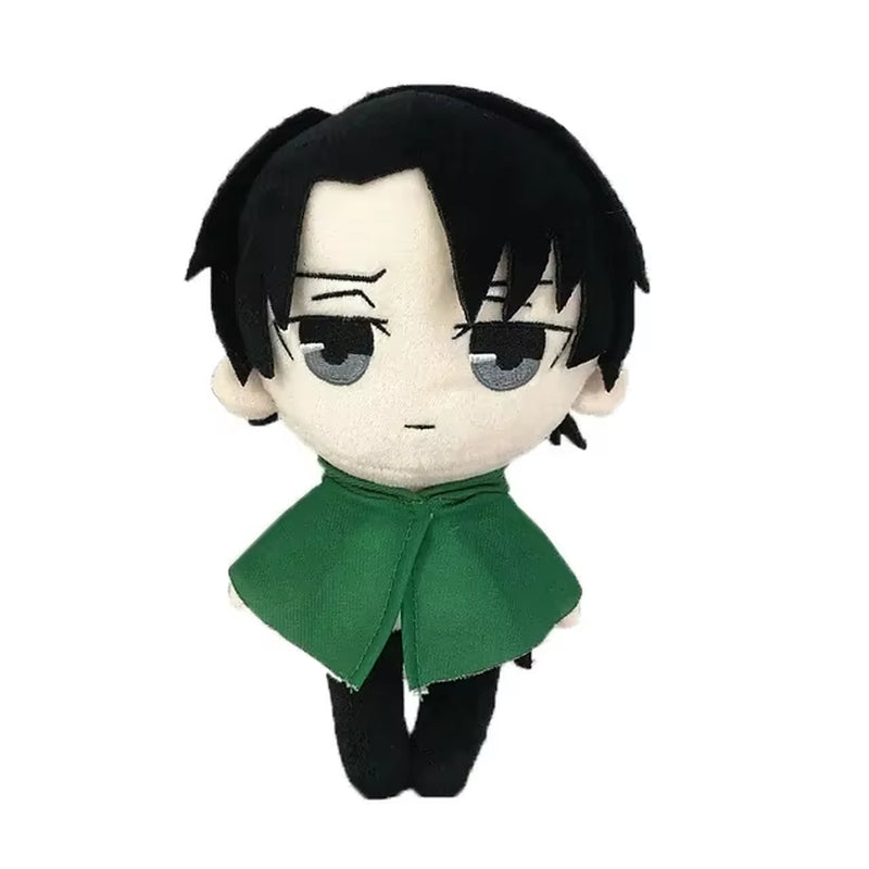 20Cm Anime Attack on Titan Plush Toys Doll Kawaii Levi Eren Mikasa Cute Kawaii Collection Green Stuffed Birthday Gifts for Kids