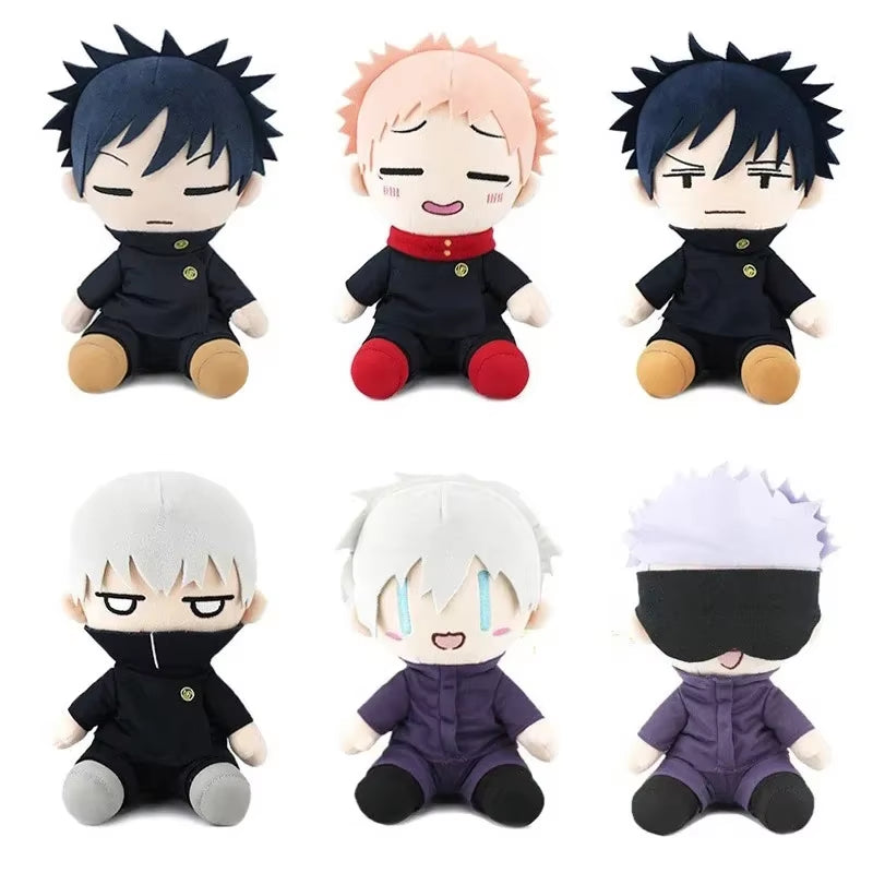 Jujutsu Kaisen Plush Satoru Gojo Fushiguro Megumi Itadori Yuji Inumaki Toge Anime Figure Stuffed Kawaii Doll Children'S Gift Toy