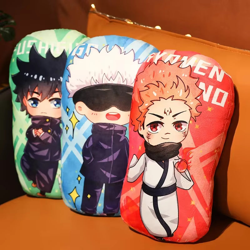 Kawaii Jujutsu Kaisen Plush Pillows Gojo Satoru Dakimakura Cute Anime Cushion Yuji Itadori Throw Pillow Geto Suguru Stuffed Doll