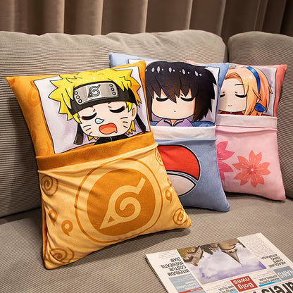 Cartoon Secondary Naruto Anime Kakashi Naruto Plush Pillow Can Be Lifted by the Doll Surrounding The