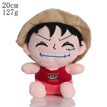 2024 Hot 25Cm One Piece Anime Figure Zoro Luffy Chopper Plush Toys Cute Cartoon Plushie Stuffed Dolls Pendant Kids Xmas Gifts