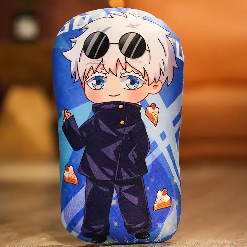 Kawaii Jujutsu Kaisen Plush Pillows Gojo Satoru Dakimakura Cute Anime Cushion Yuji Itadori Throw Pillow Geto Suguru Stuffed Doll