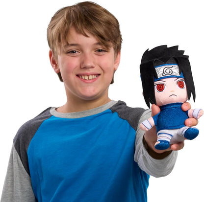 Naruto Small 7 Inch Collectible Plush Sasuke, Kids Toys for Ages 3 Up