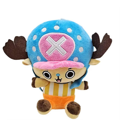 2024 Hot 25Cm One Piece Anime Figure Zoro Luffy Chopper Plush Toys Cute Cartoon Plushie Stuffed Dolls Pendant Kids Xmas Gifts